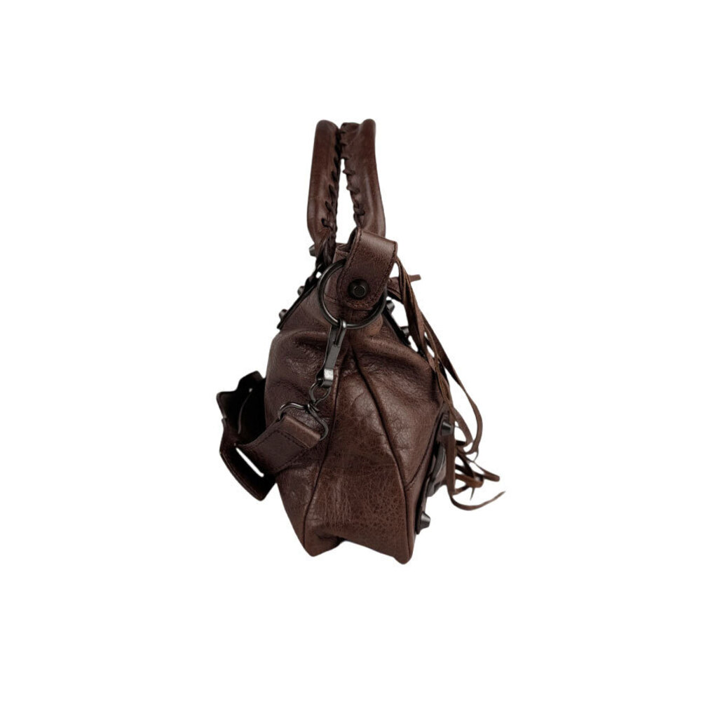Balenciaga The First Leather Shoulder Bag Brown - Picture 2 of 4